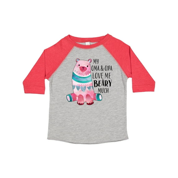 Inktastic My Oma and Opa Love Me Beary Much with Cute Bear Boys or Girls Toddler T-Shirt