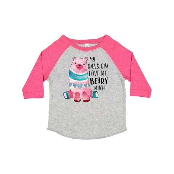 Inktastic My Oma and Opa Love Me Beary Much with Cute Bear Boys or Girls Toddler T-Shirt
