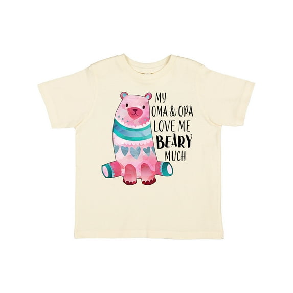 Inktastic My Oma and Opa Love Me Beary Much with Cute Bear Boys or Girls Toddler T-Shirt