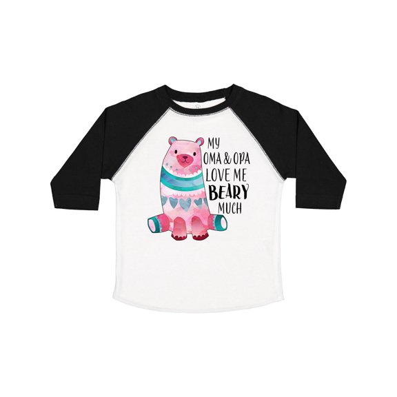 Inktastic My Oma and Opa Love Me Beary Much with Cute Bear Boys or Girls Toddler T-Shirt