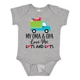 thumbnail image 1 of Inktastic My Oma and Opa Love Me Grandson Truck Boys Baby Bodysuit, 1 of 5