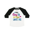 thumbnail image 1 of Inktastic My Oma and Opa Love Me with Hearts Boys or Girls Toddler T-Shirt, 1 of 5