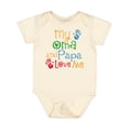thumbnail image 1 of Inktastic My Oma and Papa Love Me Boys or Girls Baby Bodysuit, 1 of 5