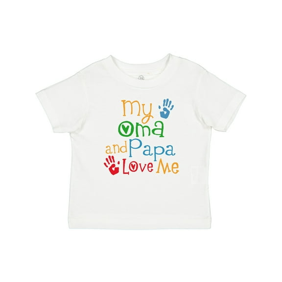 Inktastic My Oma and Papa Love Me Boys or Girls Baby T-Shirt