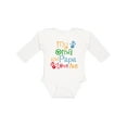 thumbnail image 1 of Inktastic My Oma and Papa Love Me Boys or Girls Long Sleeve Baby Bodysuit, 1 of 5