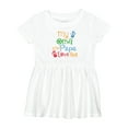 thumbnail image 1 of Inktastic My Oma and Papa Love Me Girls Baby Dress, 1 of 5