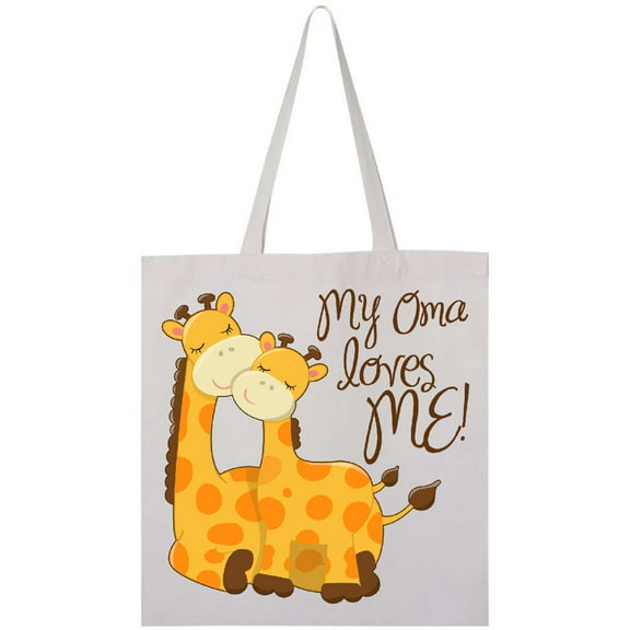 Inktastic My Oma loves me Tote Bag