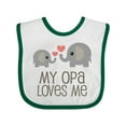 thumbnail image 1 of Inktastic My Opa Grandpa Loves Me Boys or Girls Baby Bib, 1 of 4