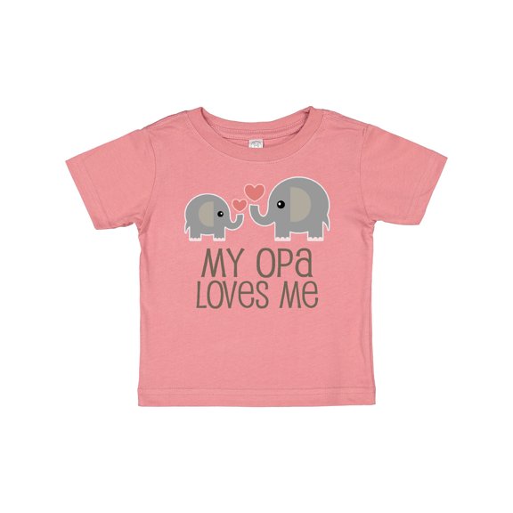Inktastic My Opa Grandpa Loves Me Boys or Girls Baby T-Shirt
