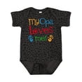 thumbnail image 1 of Inktastic My Opa Loves Me Boys or Girls Baby Bodysuit, 1 of 5
