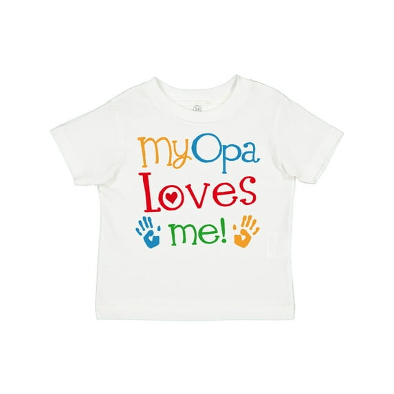 Inktastic My Opa Loves Me Boys or Girls Toddler T-Shirt