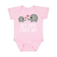thumbnail image 1 of Inktastic My Opa Loves Me Elephant Boys or Girls Baby Bodysuit, 1 of 5