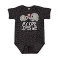 thumbnail image 1 of Inktastic My Opa Loves Me Elephant Boys or Girls Baby Bodysuit, 1 of 5