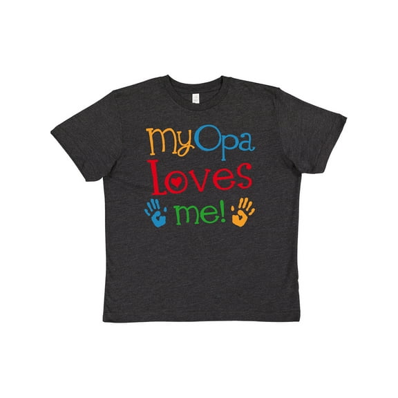 Inktastic My Opa Loves Me Gift Youth T-Shirt