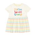 thumbnail image 1 of Inktastic My Opa Loves Me Girls Baby Dress, 1 of 5