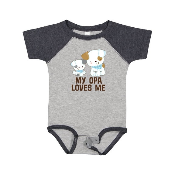 Inktastic My Opa Loves Me Grandson Boys Baby Bodysuit