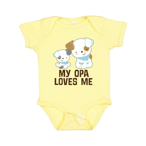 Inktastic My Opa Loves Me Grandson Boys Baby Bodysuit
