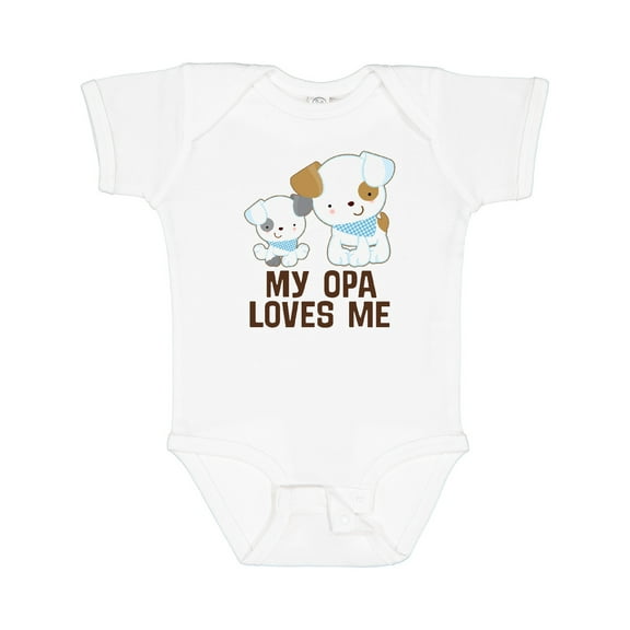Inktastic My Opa Loves Me Grandson Boys Baby Bodysuit