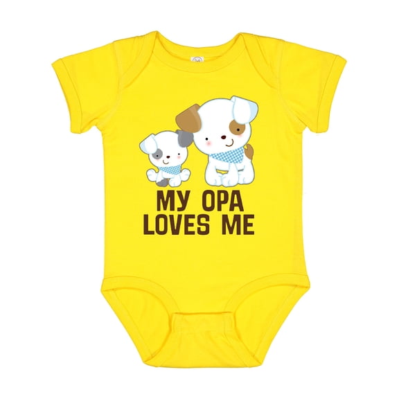 Inktastic My Opa Loves Me Grandson Boys Baby Bodysuit