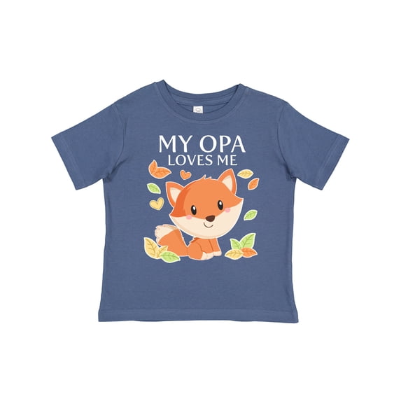 Inktastic My Opa Loves Me Little Fox Boys or Girls Toddler T-Shirt