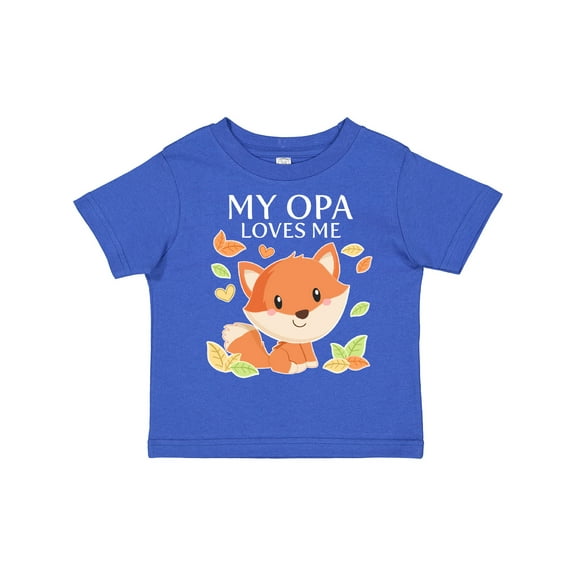 Inktastic My Opa Loves Me Little Fox Boys or Girls Toddler T-Shirt