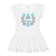 thumbnail image 1 of Inktastic My Opa Loves Me with Flowers and Hearts Girls Toddler Dress, 1 of 5