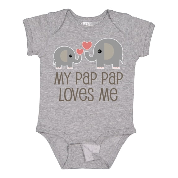 Inktastic My Pap Pap Grandpa Loves Me Boys or Girls Baby Bodysuit