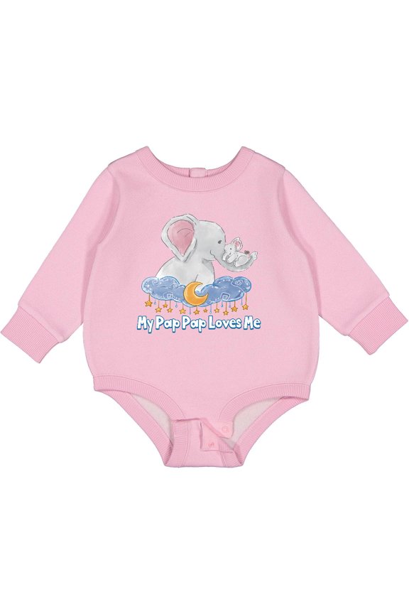 My Pap Pap Loves Me Baby Fleece Bodysuit