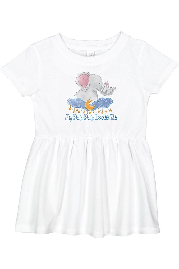 My Pap Pap Loves Me Girls Baby Dress