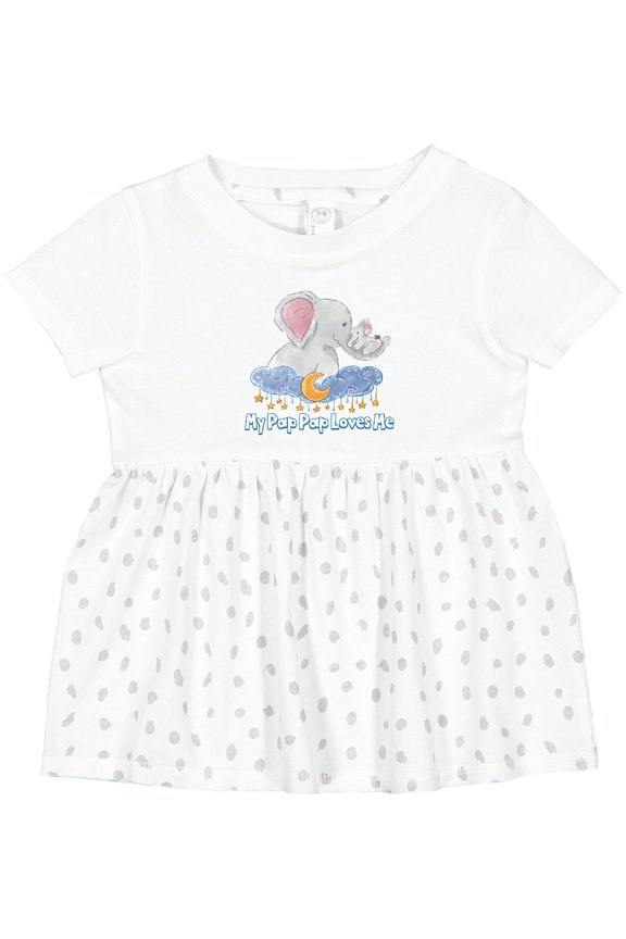 My Pap Pap Loves Me Girls Baby Dress