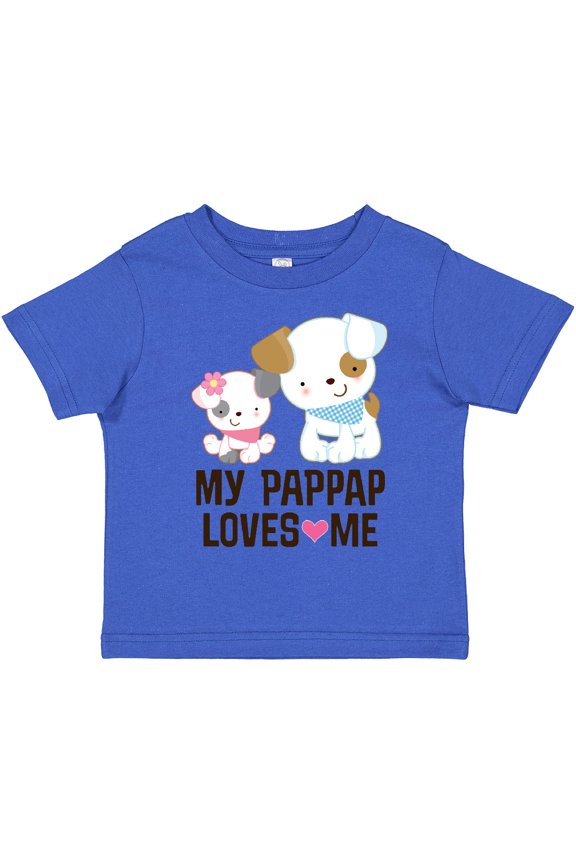 My Pap Pap Loves Me Granddaughter Girls Toddler T-Shirt