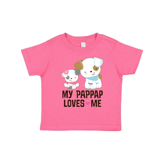 Inktastic My Pap Pap Loves Me Granddaughter Girls Toddler T-Shirt