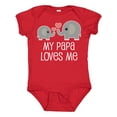 thumbnail image 1 of Inktastic My Papa Grandpa Loves Me Boys or Girls Baby Bodysuit, 1 of 5