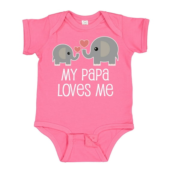 Inktastic My Papa Grandpa Loves Me Boys or Girls Baby Bodysuit