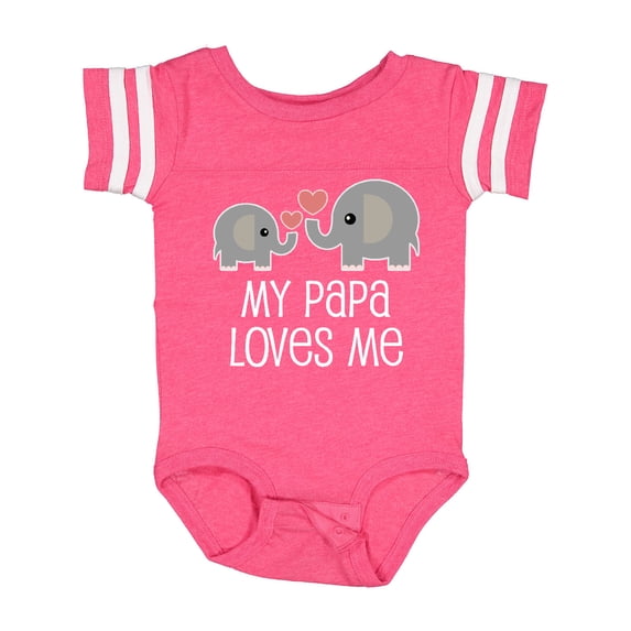 Inktastic My Papa Grandpa Loves Me Boys or Girls Baby Bodysuit
