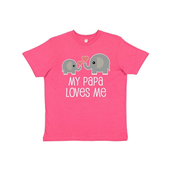 Inktastic My Papa Grandpa Loves Me Youth T-Shirt