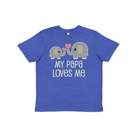 Inktastic My Papa Grandpa Loves Me Youth T-Shirt