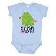 thumbnail image 1 of Inktastic My Papa Loves Me Boys Frog Boys Baby Bodysuit, 1 of 5