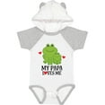 thumbnail image 1 of Inktastic My Papa Loves Me Boys Frog Boys Baby Bodysuit, 1 of 5