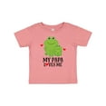 thumbnail image 1 of Inktastic My Papa Loves Me Boys Frog Boys Baby T-Shirt, 1 of 5
