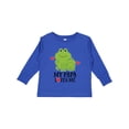 thumbnail image 1 of Inktastic My Papa Loves Me Boys Frog Boys Long Sleeve Toddler T-Shirt, 1 of 5