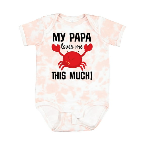 Inktastic My Papa Loves Me Boys or Girls Baby Bodysuit