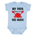 thumbnail image 1 of Inktastic My Papa Loves Me Boys or Girls Baby Bodysuit, 1 of 5