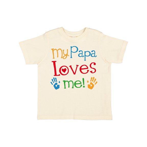 Inktastic My Papa Loves Me Boys or Girls Toddler T-Shirt