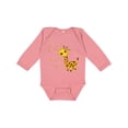 thumbnail image 1 of Inktastic My Papa Loves Me Cute Giraffe Boys or Girls Long Sleeve Baby Bodysuit, 1 of 5