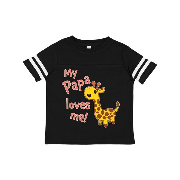 Inktastic My Papa Loves Me- Cute Giraffe Boys or Girls Toddler T-Shirt