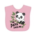 thumbnail image 1 of Inktastic My Papa Loves Me- Cute Panda Boys or Girls Baby Bib, 1 of 4