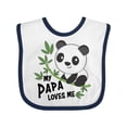 thumbnail image 1 of Inktastic My Papa Loves Me- Cute Panda Boys or Girls Baby Bib, 1 of 4