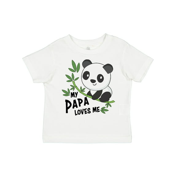 Inktastic My Papa Loves Me- Cute Panda Boys or Girls Toddler T-Shirt