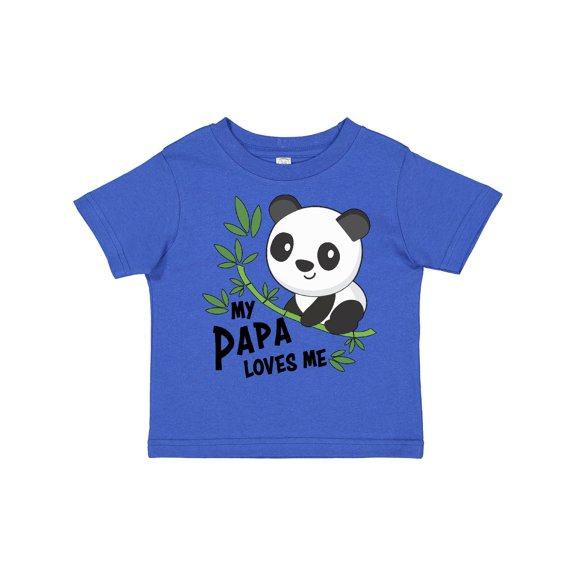Inktastic My Papa Loves Me- Cute Panda Boys or Girls Toddler T-Shirt